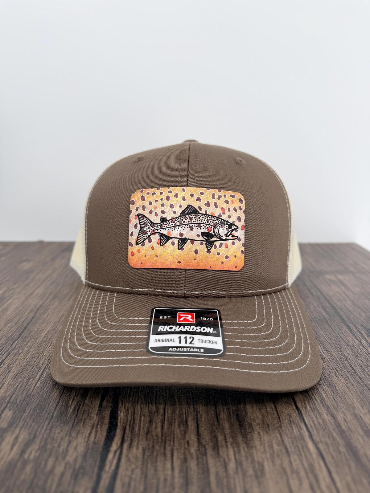 Brown Trout Fly Fishing Hat – Richardson 112 Trucker Cap