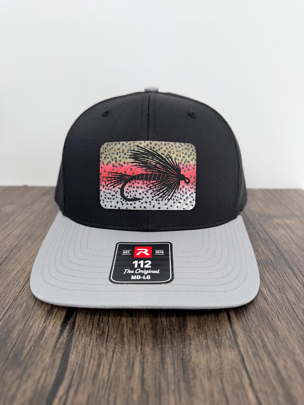Richardson 112 Fly Fishing Hat with Rainbow Trout Print Patch