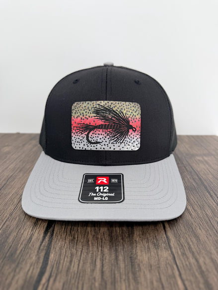 Richardson 112 Fly Fishing Hat with Rainbow Trout Print Patch
