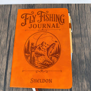 Personalized Fly Fishing Journal, Engraved Fishing Notebook, Fly Fisherman Gift, Fishing Journal for Men, Custom Fisherman gift