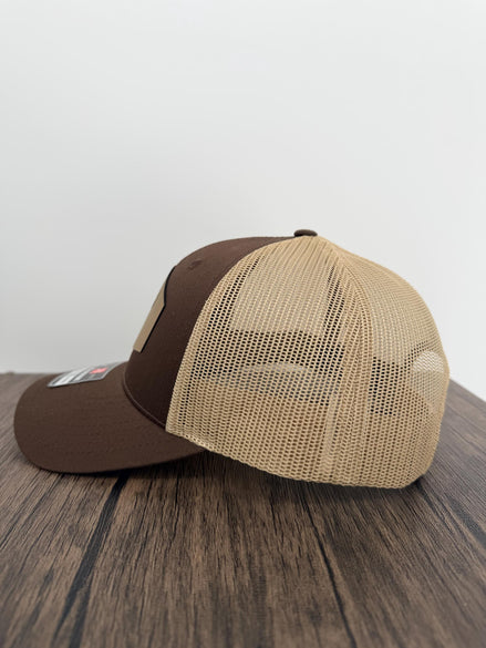 Moose Hat, Richardson 115 Trucker Hat, Moose with Sunglasses Hat, Leatherette Patch Hat, Outdoorsman Gift for Men