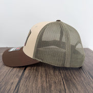 Brook Trout Hat, Richardson 115 Trout Fishing Hat, Leatherette Patch Trucker Cap, Fly Fishing Gift for Him, Angler Hat