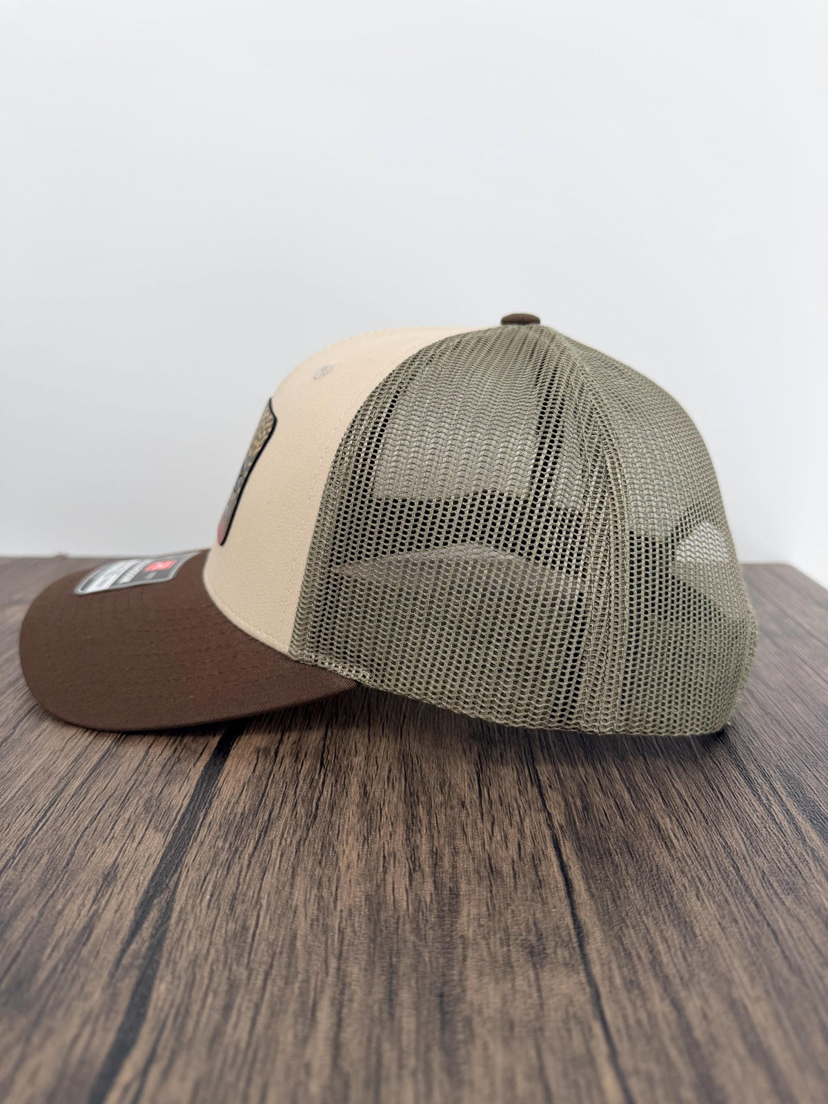 Brook Trout Hat, Richardson 115 Trout Fishing Hat, Leatherette Patch Trucker Cap, Fly Fishing Gift for Him, Angler Hat