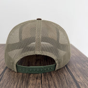 Brook Trout Hat, Richardson 115 Trout Fishing Hat, Leatherette Patch Trucker Cap, Fly Fishing Gift for Him, Angler Hat