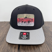 Richardson 112 Rainbow Trout Patch Hat – Black/Light Grey