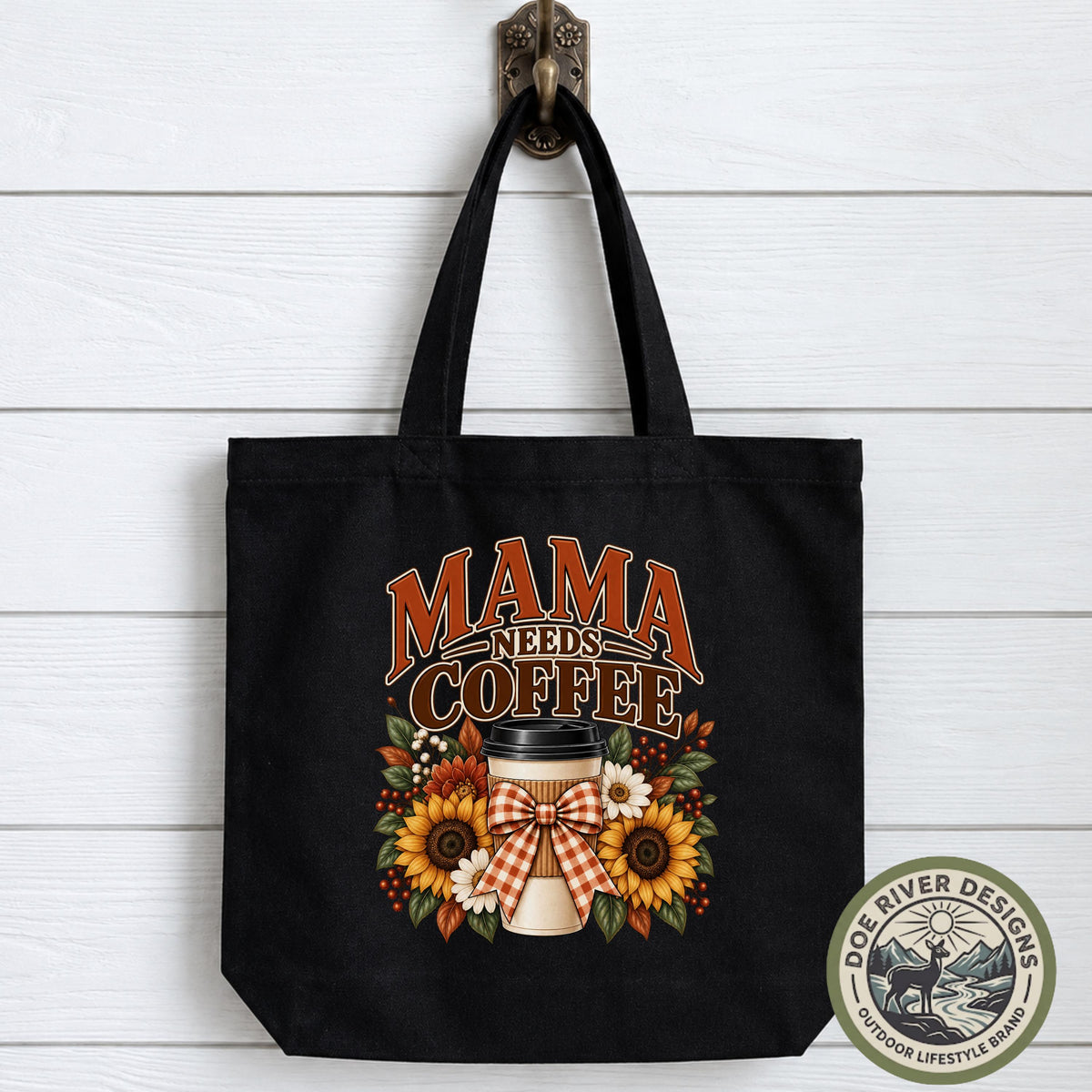 Mama Needs Coffee Tote Bag, Coffee Mom Gift, Coffee Lover Tote, Funny Mom Bag, Gift for Mom, Caffeine Lover Gift, Coffee Tote Bag