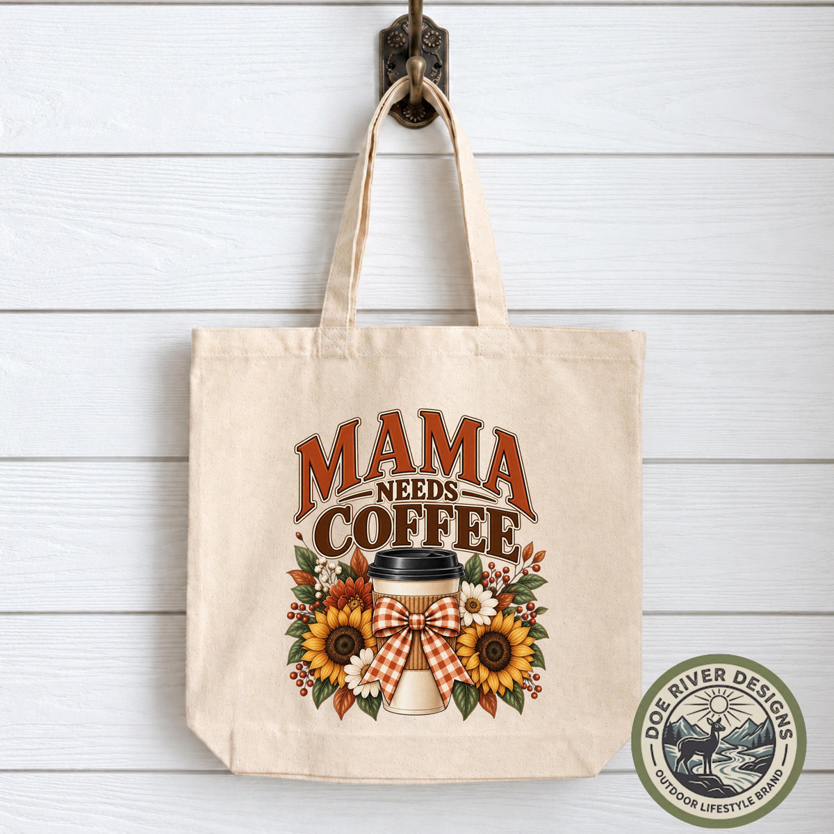 Mama Needs Coffee Tote Bag, Coffee Mom Gift, Coffee Lover Tote, Funny Mom Bag, Gift for Mom, Caffeine Lover Gift, Coffee Tote Bag