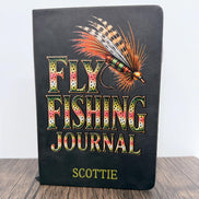 Personalized Rainbow Trout Fly Fishing Journal, Fly Fisherman Notebook, Custom Fishing Journal, Fly Fishing Gift