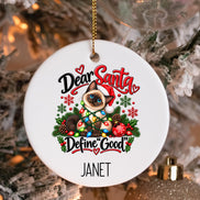 Personalized Siamese Cat Christmas Ornament, Custom Name Cat Ornament, Siamese Cat Gift, Funny Cat Ornament, Cat Lover Christmas Gift