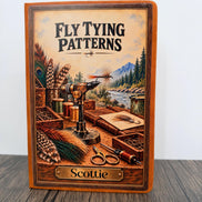 Personalized Fly Tying Journal, Fly Tying Patterns Notebook, Custom Fly Fishing Journal, Fly Tyer Gift, Fisherman Gift, Angler Notebook