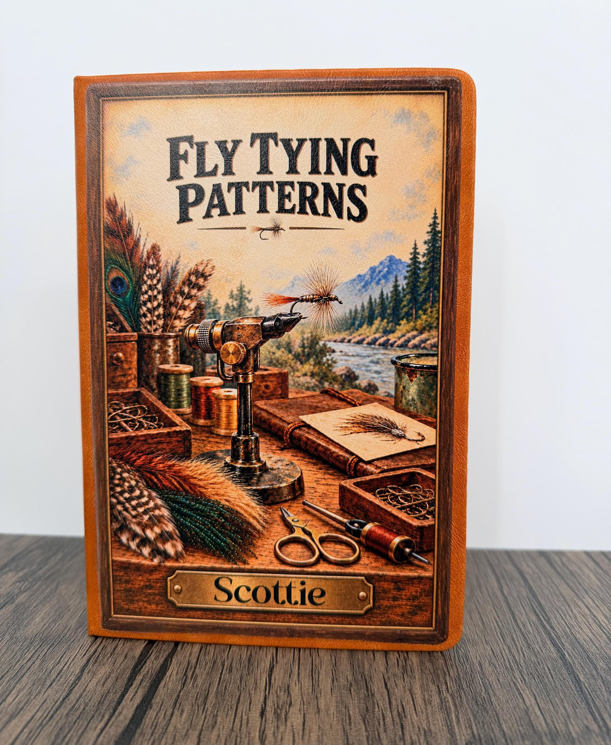 Personalized Fly Tying Journal, Fly Tying Patterns Notebook, Custom Fly Fishing Journal, Fly Tyer Gift, Fisherman Gift, Angler Notebook