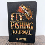 Personalized Brown Trout Fly Fishing Journal, Fly Fisherman Notebook, Custom Fishing Journal, Fly Fishing Gift