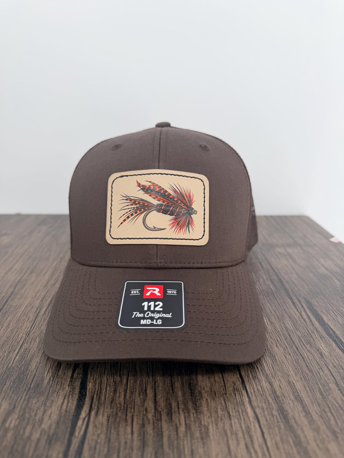Fly Fishing Hat, Richardson 112 Trucker Hat, UV Printed Fishing Fly Patch, Fly Fisherman Gift, Angler Hat, Fishing Gift for Men