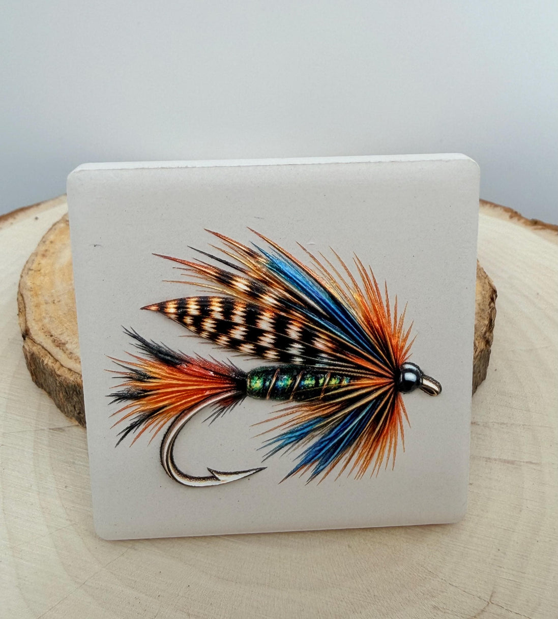 Fly Fishing Fridge Magnet, Ceramic Fishing Fly Magnet, Dimensional UV Printed Magnet, Fly Fisherman Gift, Angler Gift