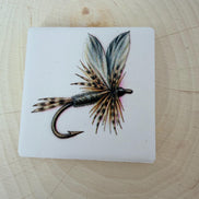 Fly Fishing Fridge Magnet, Dry Fly Ceramic Magnet, Dimensional UV Printed Fishing Fly Art, Fly Tying Gift, Fisherman Gift