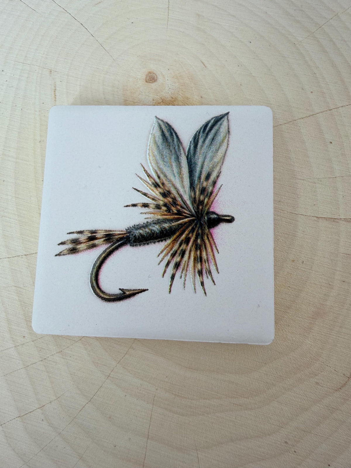 Fly Fishing Fridge Magnet, Dry Fly Ceramic Magnet, Dimensional UV Printed Fishing Fly Art, Fly Tying Gift, Fisherman Gift