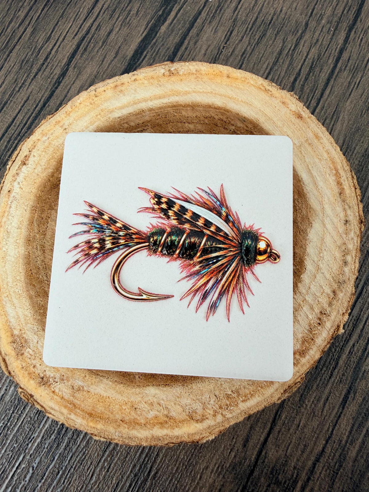 Fly Fishing Fridge Magnets Set of 3, Ceramic Fishing Magnets, Fly Fisherman Gift, Trout Fishing Gift, Fishing Stocking Stuffer