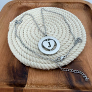 Personalized Spinning Heart Necklace with Two Initials
