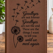 Personalized Memorial Journal – Refillable Engraved Grief Journal