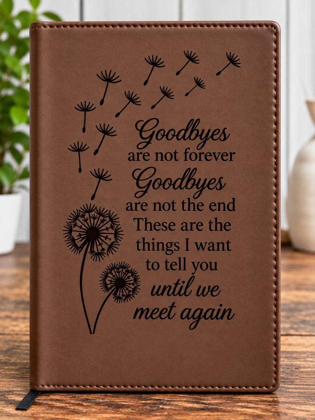 Personalized Memorial Journal – Refillable Engraved Grief Journal