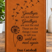 Personalized Memorial Journal – Refillable Engraved Grief Journal