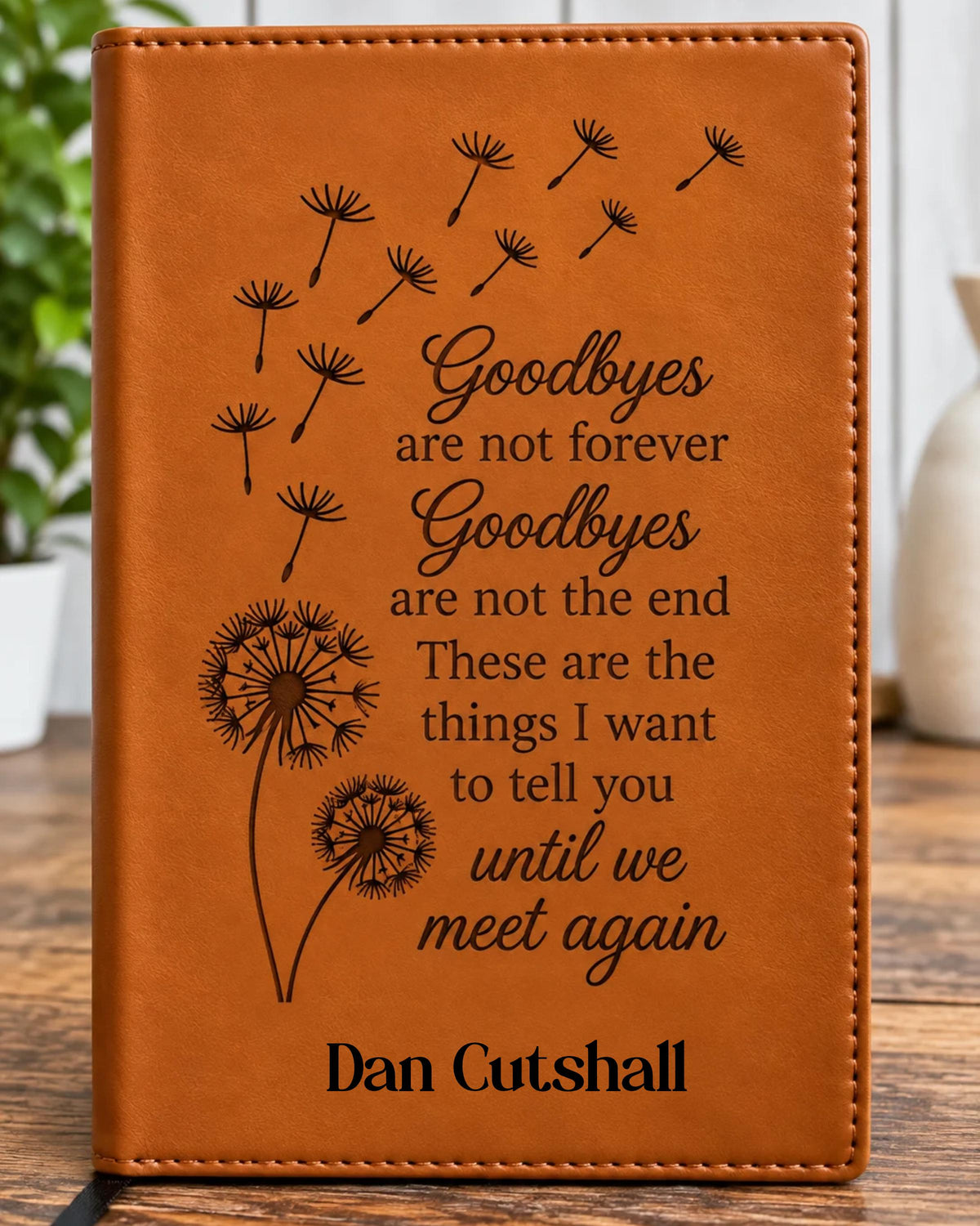 Personalized Memorial Journal – Refillable Engraved Grief Journal