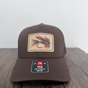 Fly Fishing Hat, Richardson 112 Trucker Hat, UV Printed Fishing Fly Patch, Fly Fisherman Gift, Angler Hat, Fishing Gift for Men