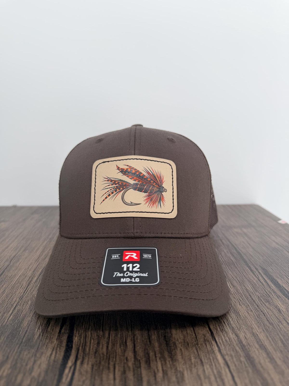 Fly Fishing Hat, Richardson 112 Trucker Hat, UV Printed Fishing Fly Patch, Fly Fisherman Gift, Angler Hat, Fishing Gift for Men