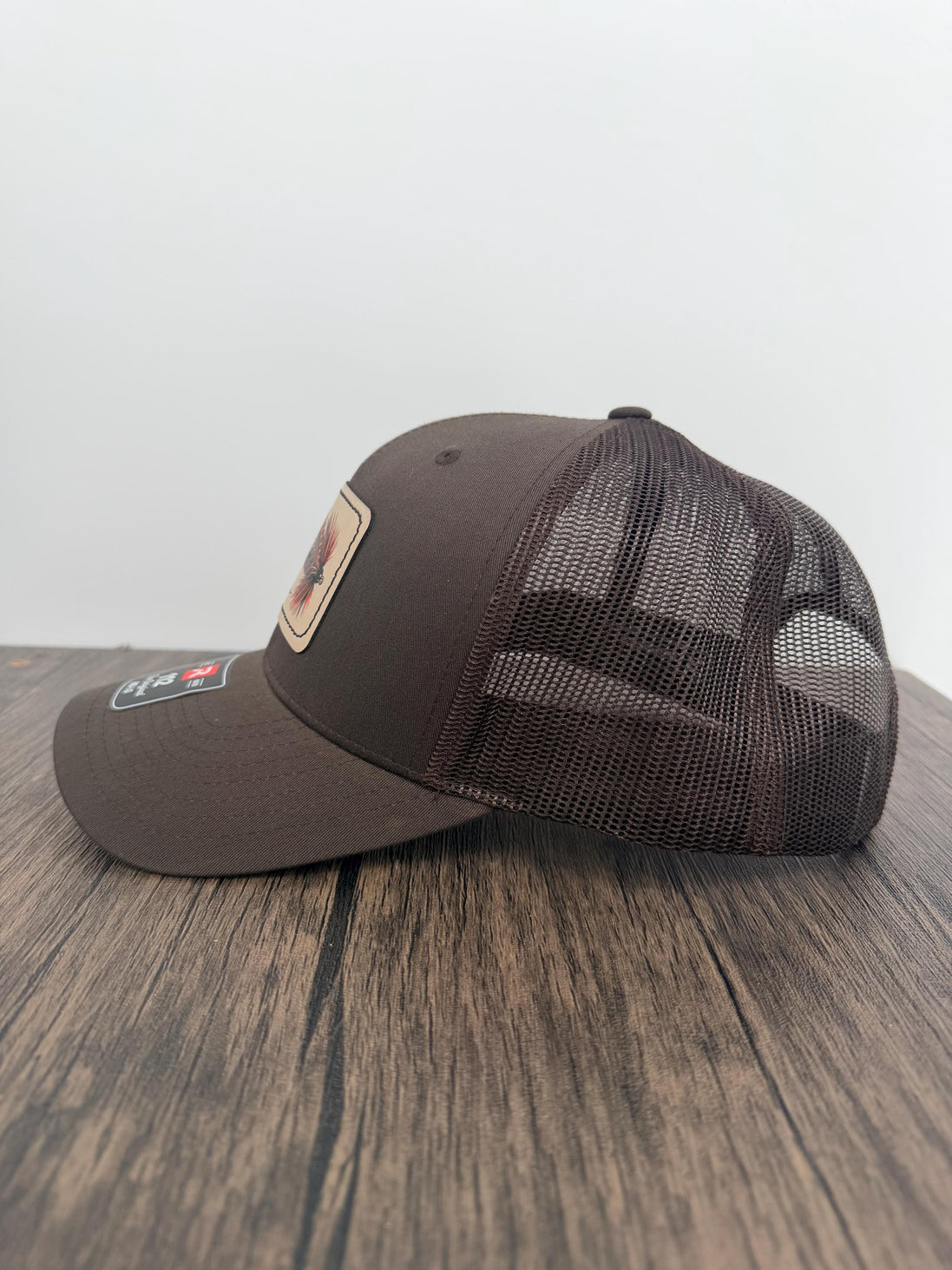Fly Fishing Hat, Richardson 112 Trucker Hat, UV Printed Fishing Fly Patch, Fly Fisherman Gift, Angler Hat, Fishing Gift for Men