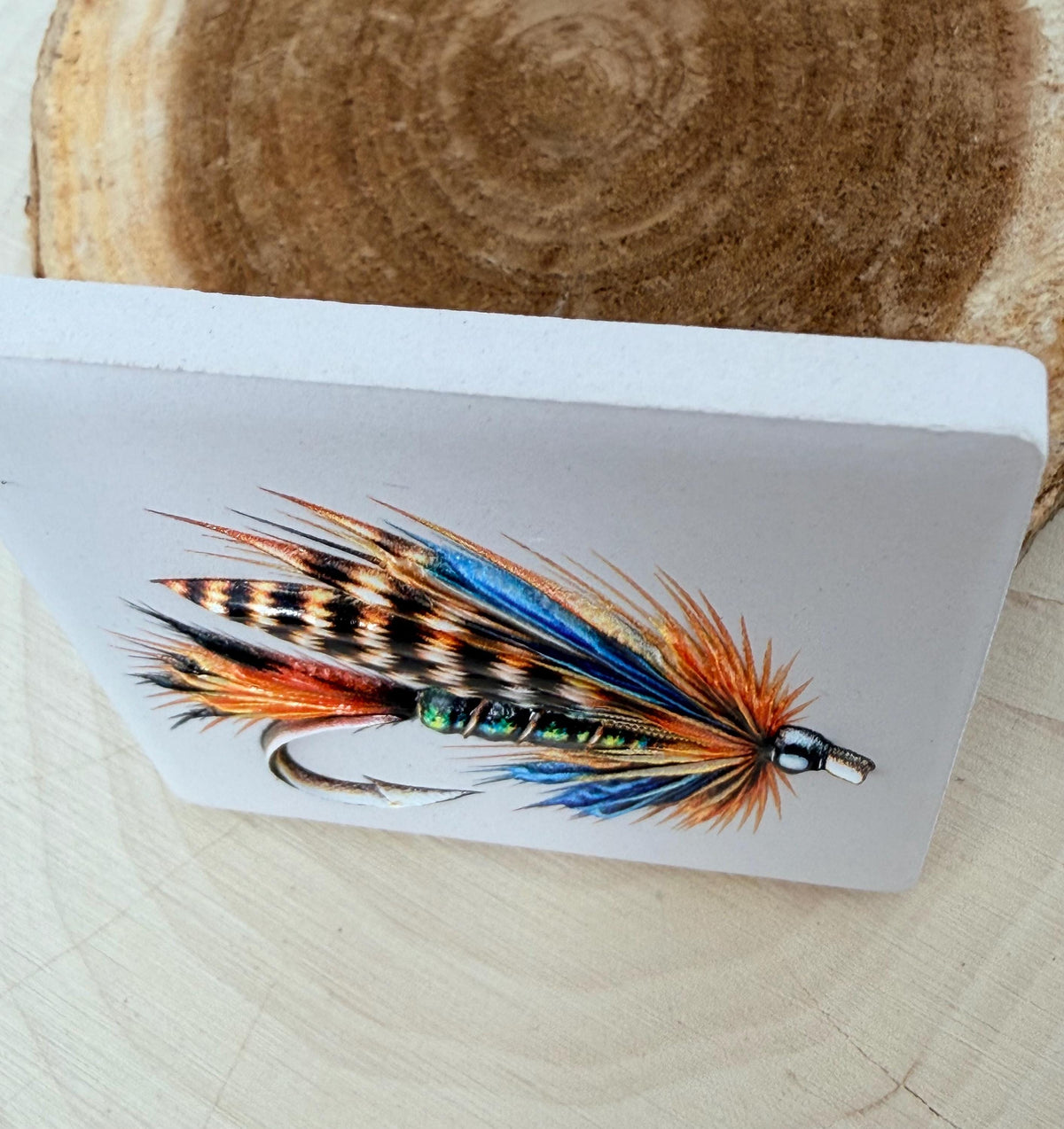 Fly Fishing Fridge Magnet, Ceramic Fishing Fly Magnet, Dimensional UV Printed Magnet, Fly Fisherman Gift, Angler Gift