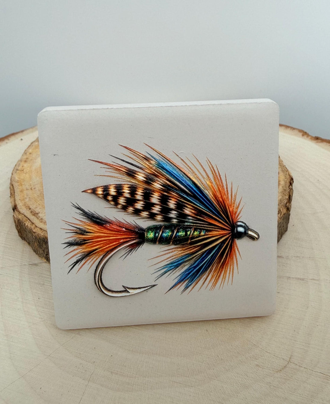 Fly Fishing Fridge Magnet, Ceramic Fishing Fly Magnet, Dimensional UV Printed Magnet, Fly Fisherman Gift, Angler Gift