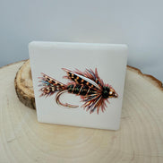 Fly Fishing Fridge Magnet, Ceramic Fishing Fly Magnet, Dimensional UV Printed Fly Lure Art, Fisherman Gift, Fly Tying Gift