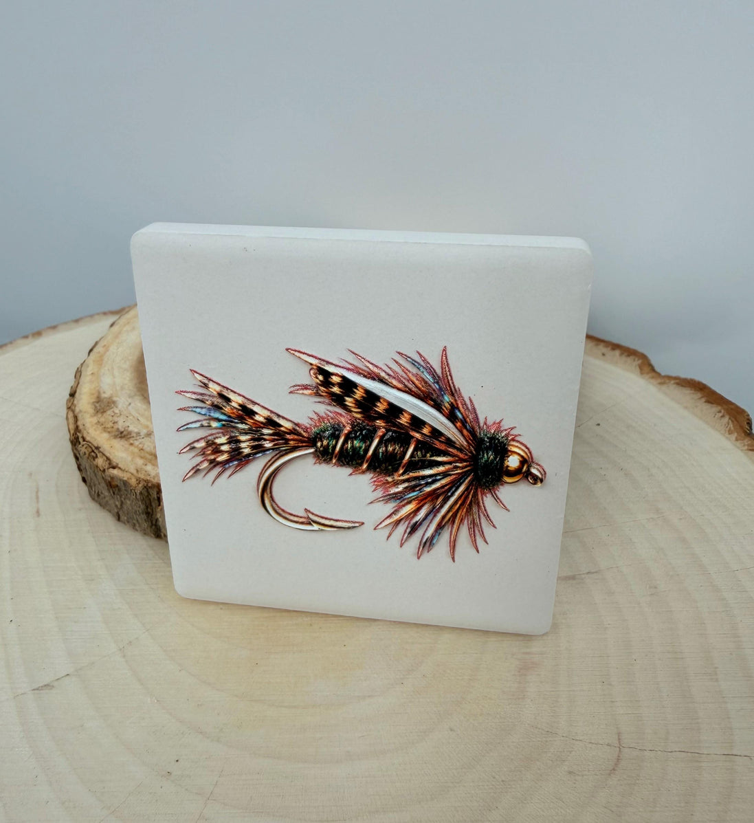 Fly Fishing Fridge Magnet, Ceramic Fishing Fly Magnet, Dimensional UV Printed Fly Lure Art, Fisherman Gift, Fly Tying Gift
