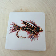Fly Fishing Fridge Magnet, Ceramic Fishing Fly Magnet, Dimensional UV Printed Fly Lure Art, Fisherman Gift, Fly Tying Gift