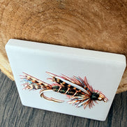 Fly Fishing Fridge Magnet, Ceramic Fishing Fly Magnet, Dimensional UV Printed Fly Lure Art, Fisherman Gift, Fly Tying Gift