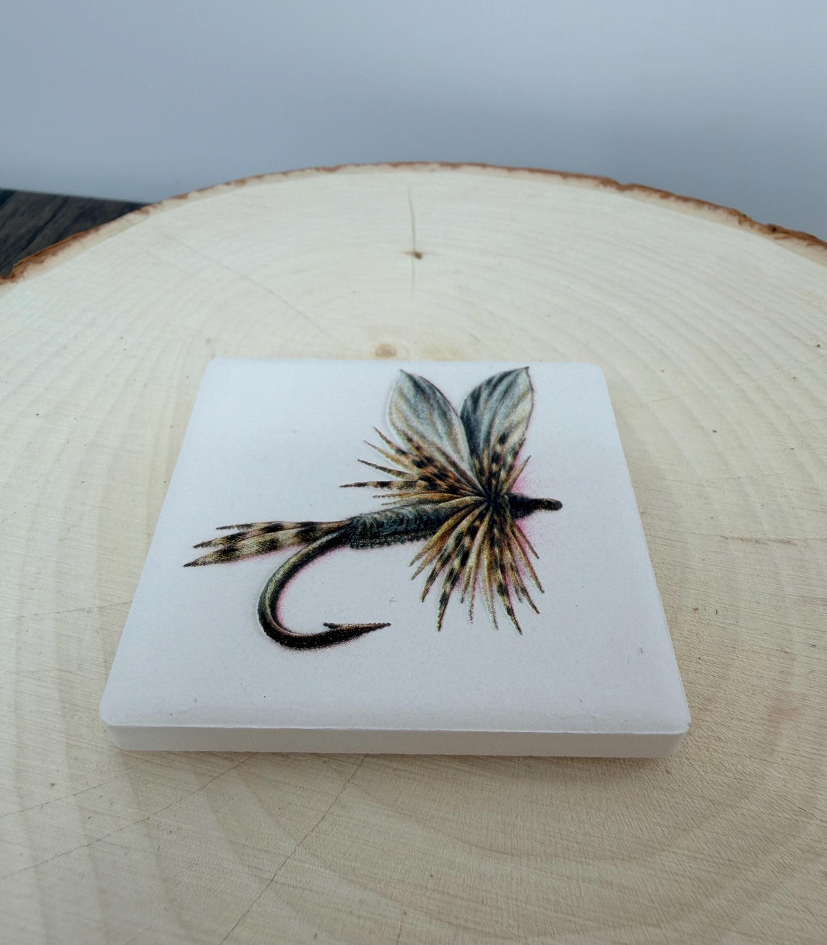 Fly Fishing Fridge Magnet, Dry Fly Ceramic Magnet, Dimensional UV Printed Fishing Fly Art, Fly Tying Gift, Fisherman Gift