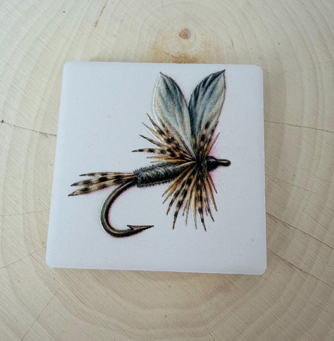 Fly Fishing Fridge Magnet, Dry Fly Ceramic Magnet, Dimensional UV Printed Fishing Fly Art, Fly Tying Gift, Fisherman Gift