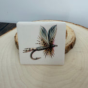 Fly Fishing Fridge Magnets Set of 3, Ceramic Fishing Magnets, Fly Fisherman Gift, Trout Fishing Gift, Fishing Stocking Stuffer