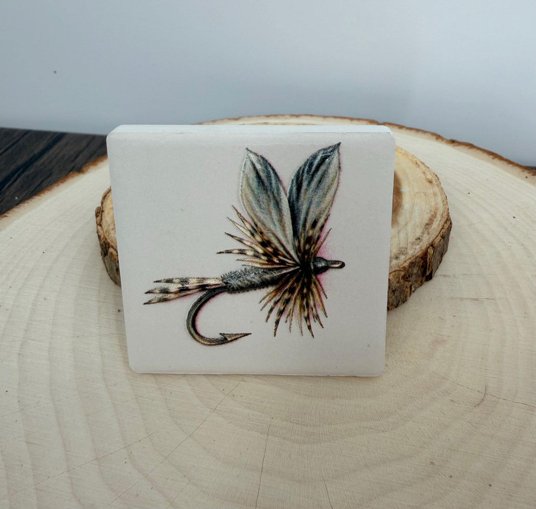 Fly Fishing Fridge Magnets Set of 3, Ceramic Fishing Magnets, Fly Fisherman Gift, Trout Fishing Gift, Fishing Stocking Stuffer
