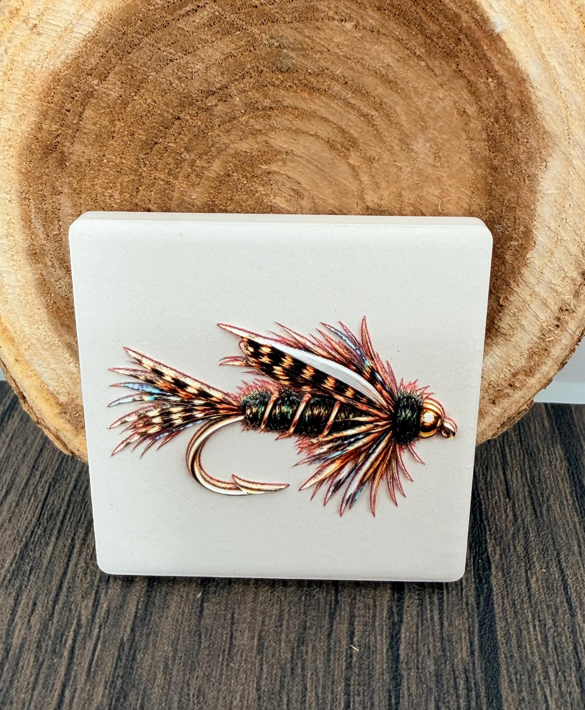 Fly Fishing Fridge Magnets Set of 3, Ceramic Fishing Magnets, Fly Fisherman Gift, Trout Fishing Gift, Fishing Stocking Stuffer