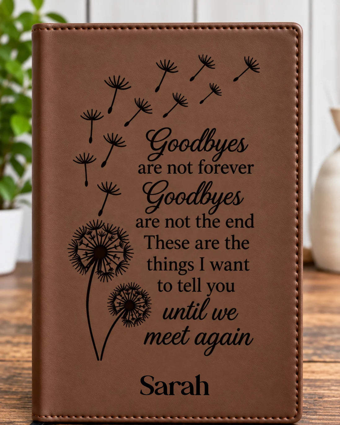 Personalized Memorial Journal – Refillable Engraved Grief Journal