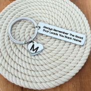 Personalized Keychain – Always Remember the Road Back Home