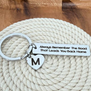 Personalized Keychain – Always Remember the Road Back Home