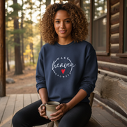 Make Heaven Crowded Sweatshirt on Female Model