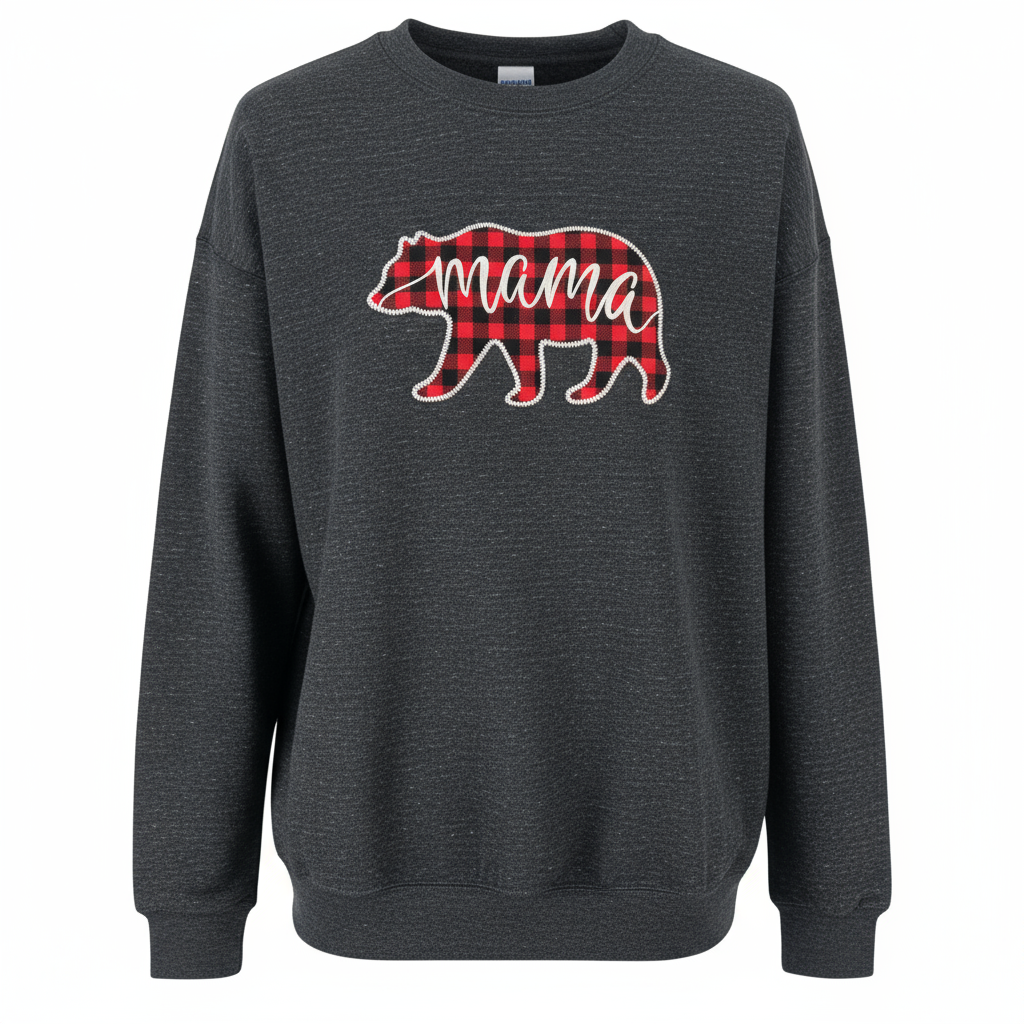 Mama Bear Sweatshirt in Dark Heather