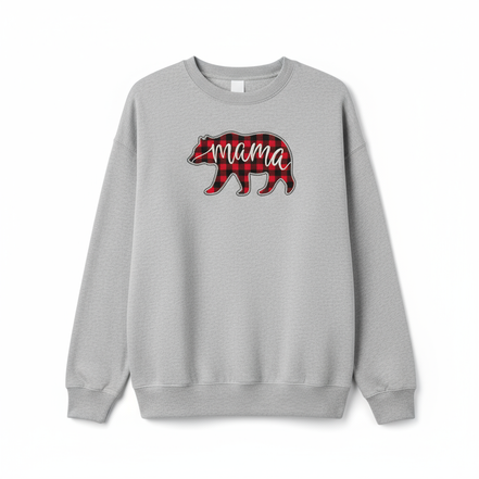 Mama Bear Sweatshirt in Light Grey