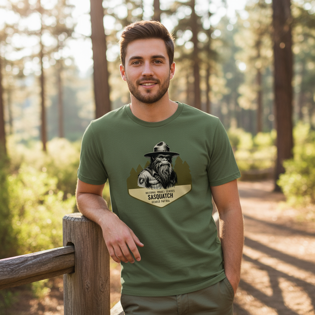 Military Green Gildan Softstyle t-shirt