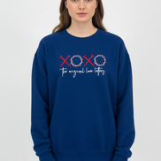 Navy Love Letters Sweatshirt - True Navy