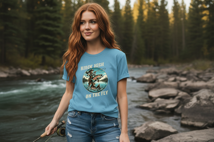 Ridin' High On The Fly in Carolina blue