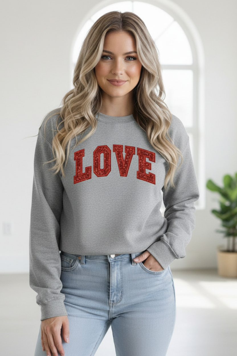 Sports Grey LOVE Sweatshirt